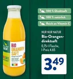 Aldi Süd NUR NUR NATUR Bio-Orangen- direktsaft Angebot