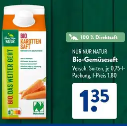 Aldi Süd NUR NUR NATUR Bio-Gemüsesaft Angebot