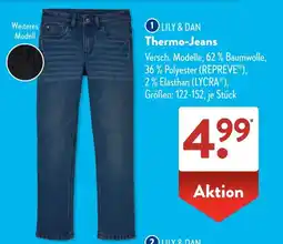Aldi Süd LILY & DAN Thermo-Jeans Angebot
