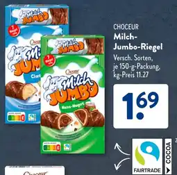 Aldi Süd CHOCEUR Milch- Jumbo-Riegel Angebot