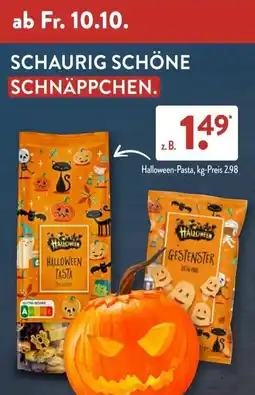 Aldi Süd Halloween-Pasta Angebot