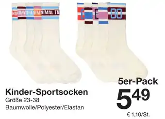 Zeeman Kinder-Sportsocken 5er-Pack Angebot