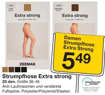 Zeeman ZEEMAN Damen Strumpfhose Extra Strong Angebot