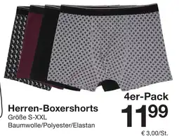 Zeeman Herren-Boxershorts 4er-Pack Angebot