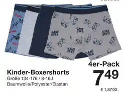 Zeeman Kinder-Boxershorts 4er-Pack Angebot