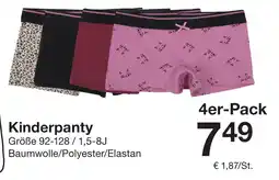 Zeeman Kinderpanty 4er-Pack Angebot