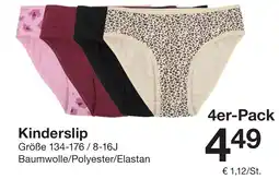 Zeeman Kinderslip 4er-Pack Angebot