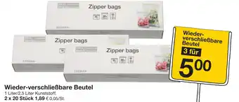 Zeeman Wieder-verschließbare Beutel Angebot