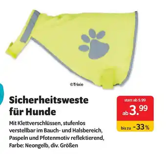 Das Futterhaus Sicherheitsweste für Hunde Angebot