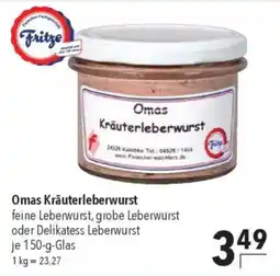 CITTI Markt Omas Kräuterleberwurst Angebot