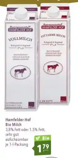 CITTI Markt Hamfelder Hof Bio Milch Angebot
