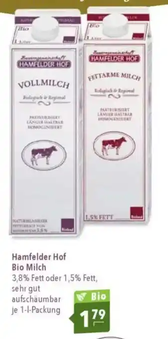 CITTI Markt Hamfelder Hof Bio Milch Angebot