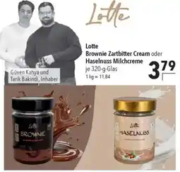CITTI Markt Lotte Brownie Zartbitter Cream oder Haselnuss Milchcreme Angebot