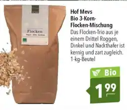 CITTI Markt Hof Mevs Bio 3-Korn- Flocken-Mischung Angebot