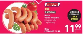 CITTI Markt Hoppe Wiener Würstchen Angebot