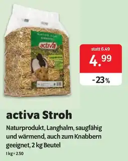 Das Futterhaus activa Stroh Naturprodukt Angebot