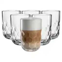 Netto Marken-Discount Leonardo Latte Macchiato Gläser (1) Gocce 390 ml 6er Set Angebot