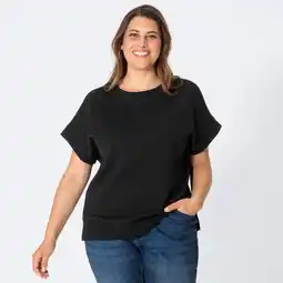 NKD Damen-Sweat-T-Shirt mit Rundhalsausschnitt, große Größen Angebot