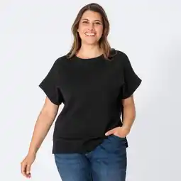 NKD Damen-Sweat-T-Shirt mit Rundhalsausschnitt, große Größen Angebot