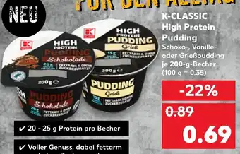 Kaufland K- Classic High Protein Pudding Angebot