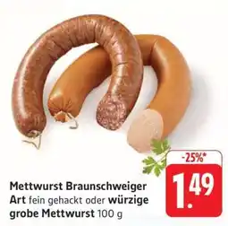 Edeka Mettwurst Braunschweiger Art Angebot
