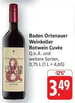 Edeka Baden Ortenauer Weinkeller Rotwein Cuvée Angebot