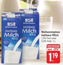 Edeka Weihenstephan Haltbare Milch Angebot