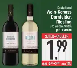 Edeka Wein-Genuss Dornfelder, Riesling Angebot