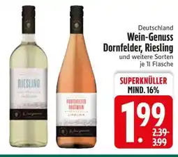 Edeka Deutschland Wein-Genuss Dornfelder, Riesling Angebot