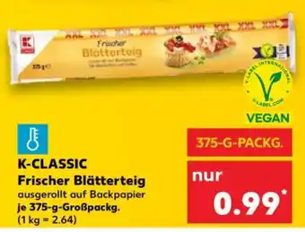 Kaufland K-CLASSIC Frischer Blätterteig Angebot