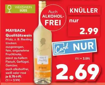 Kaufland MAYBACH Qualitätswein Angebot