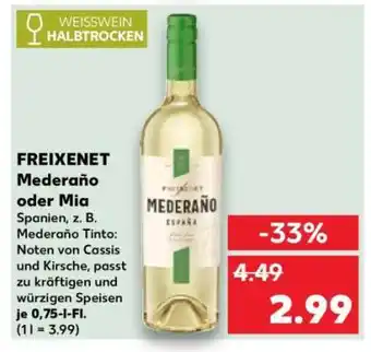 Kaufland FREIXENET Mederaño oder Mia Angebot