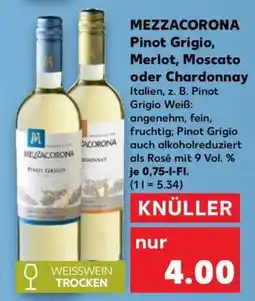 Kaufland MEZZACORONA Pinot Grigio, Merlot, Moscato oder Chardonnay Angebot