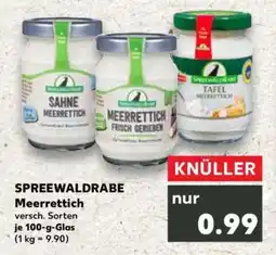 Kaufland SPREEWALDRABE Meerrettich Angebot