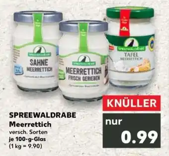 Kaufland SPREEWALDRABE Meerrettich Angebot
