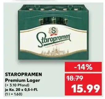 Kaufland STAROPRAMEN Premium Lager Angebot