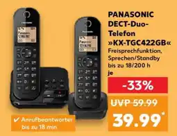 Kaufland PANASONIC DECT-Duo-Telefon KX-TGC422GB Angebot