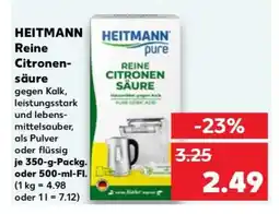 Kaufland HEITMANN Reine Citronensäure Angebot