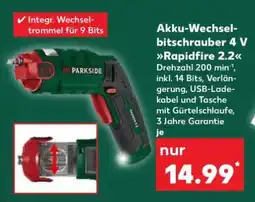 Kaufland Akku-Wechselbitschrauber 4 V Rapidfire 2.2 Angebot