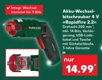 Kaufland Akku-Wechselbitschrauber 4 V Rapidfire 2.2 Angebot