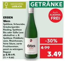Kaufland ERBEN Wein Angebot