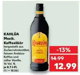 Kaufland KAHLÚA Mexik. Kaffeelikör Angebot