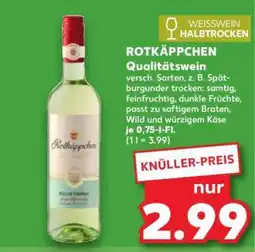 Kaufland ROTKÄPPCHEN Qualitätswein Angebot
