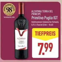 Aldi Nord ALCHYMIA TERRA DEL PRINCIPE Primitivo Puglia IGT Angebot