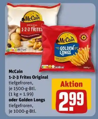 REWE McCain 1-2-3 Frites Original oder Golden Longs Angebot