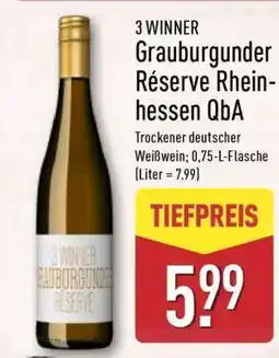 Aldi Nord 3 WINNER Grauburgunder Réserve Rheinhessen QbA Angebot