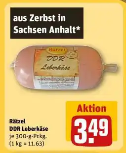 REWE Rätzel DDR Leberkäse Angebot