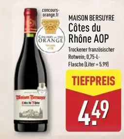 Aldi Nord MAISON BERSUYRE Côtes du Rhône AOP Angebot