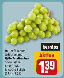REWE Helle Tafeltrauben Angebot