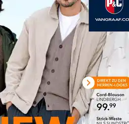 Peek & Cloppenburg Hamburg LINDBERGH Cord-Blouson Angebot